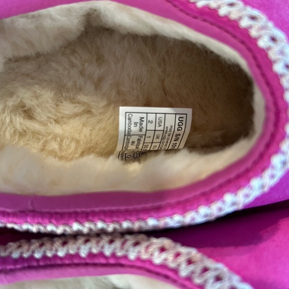 NWT UGG Girls Tasman Slipper Rock Rose - Picture 4 of 5